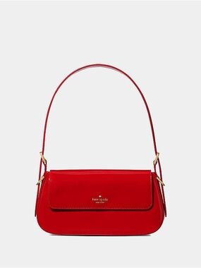 Kate Spade Gwen Patent Shoulder Bag Ks Bright Red